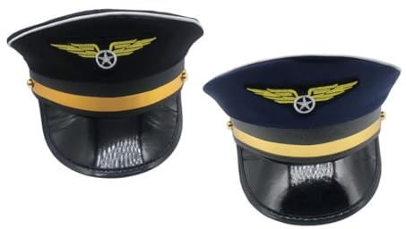LIFKOME Gorra De Piloto Para Disfraz De Azafata Accesorio De Fiesta Adecuado Para Niños