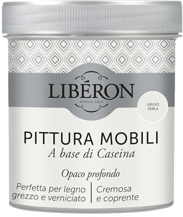 Libéron - Pintura Muebles a base de Caseína - Gris Perla - 0,5 L