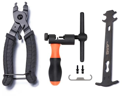 SONZUIA Universal Bike Chain Tool Kit with Bike Breaker Main Chain Pliers Chain Checker for Road MTB Bike 1-13 Speed Chain Disassemble Chain Splitter and Breaker