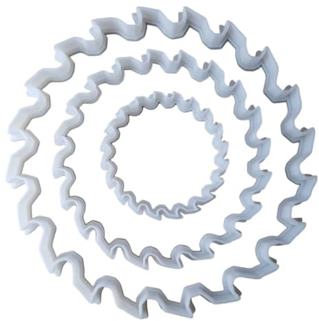 Saw Circular Tool Workman Shape Cookie Cutter Dough Biscuit Pastry Fondant Sharp Stencil Round (Small)