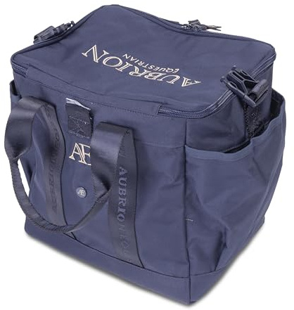 Shires Aubrion Equestrian Large Grooming Kit Bag - Navy Blue