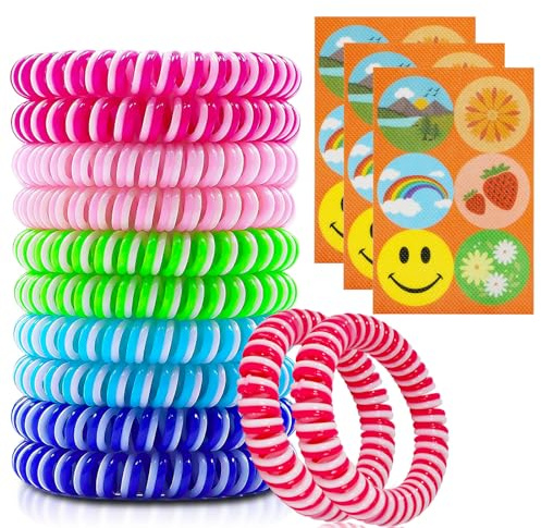 12 Pezzi Antizanzara Bracciali, 18 Pezzi Cerotti Antizanzare Bambini, Adesivi Per Zanzare Repellente, Repellente per Insetti Naturale puro per adulti e bambini, per Attività all'aperto e Viaggi