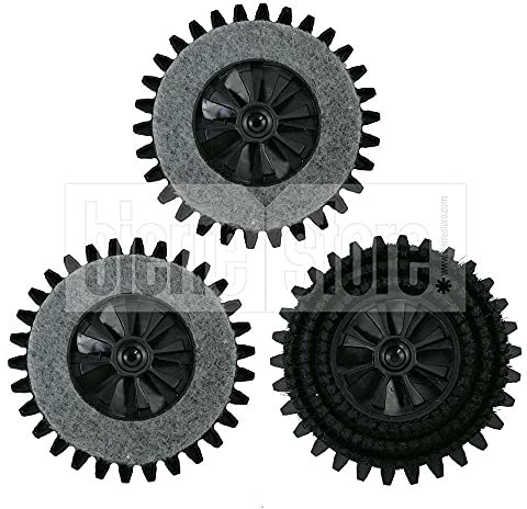 Set de cepillos compatibles Kobold Pulilux PL515 | Recambio para parquet y suelos delicados con fieltro abrillantador