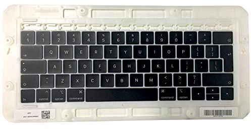 OLVINS uego de Tapas de Teclas de Repuesto Teclas de Teclas de Teclado en inglés británico Teclas para MacBook Pro Retina 13 15 '' A1989 A1990 Teclas del Reino Unido 2018 2019