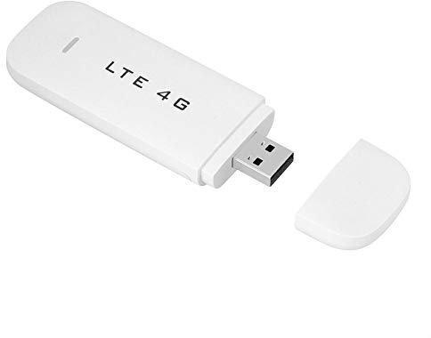Dongle WiFi USB 4G, adaptador de red USB 4G LTE inalámbrico WiFi Hotspot Router módem Stick, blanco portátil 100 Mbps de alta velocidad WiFi punto de acceso (sin función WiFi)
