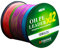 LPATTERN Angelschnur- 1000M 12-Fach PE Angeln Geflochtene Schnüre, 1000M-Bunt, 3.0#/0.28mm/25.0kg