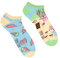 Spox Sox Casual Unisex für Damen und Herren – lustige, mehrfarbige, bunte, verrückte, unterschiedliche Sneaker Socken für Individualisten, Gr. 40-43, Eis