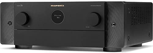 Marantz Cinema 50 9.4-Ch Receiver (110W X 9) - 4K/120 and 8K Home Theater Receiver (2022 Model), Built-in Bluetooth, Wi-Fi & HEOS Multi-Room, Supports Dolby Atmos, DTS:X Pro, IMAX Enhanced & Auro 3D