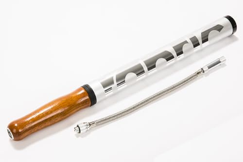Fabric Megabar Classic Bike Pump Traditional Wooden Handle Hand Pump 50 PSI Dual Valve