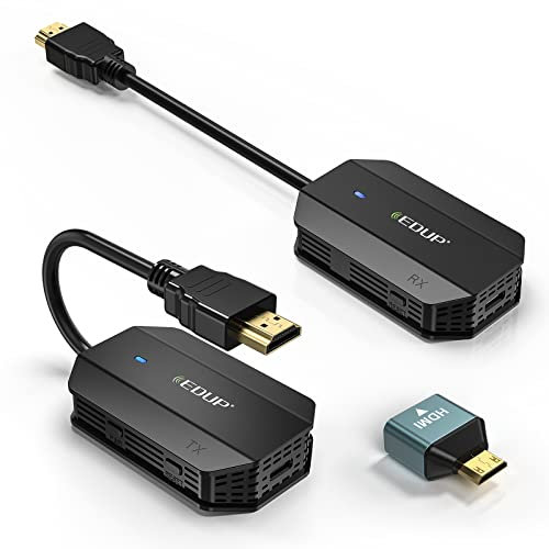 EDUP Wireless HDMI Transmitter und Receiver, 1080P HD Sat Extender, Funkübertragung für Streaming Video Audio von Laptop, PC zu TV, Projektor