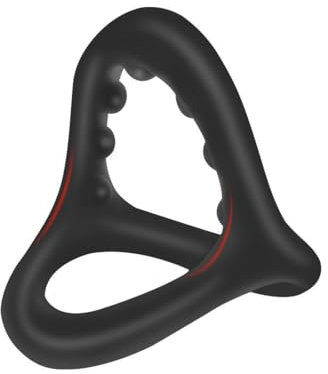 Triangle Cock Ring, Silicone Penis Ring Sex Toys for Men, Penis Ring Sex Toys for Men, Stretchy Cock Rings Male Sex Toys for Longer Erection, for Couples Gay Mens Sex, Black