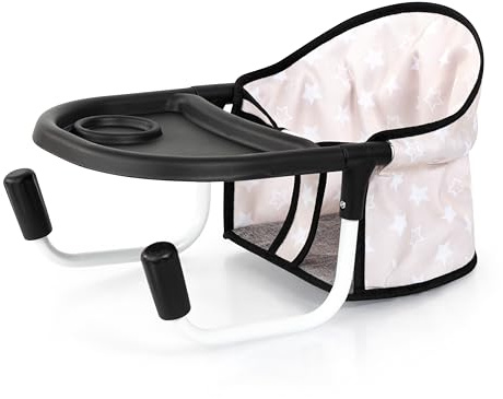 Bayer Design 65931AA Siège de Table pour poupées, siège avec Plateau intégré, pour poupons jusqu'à 46 cm