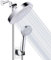 7JI Duschsystem, Duschsystem ohne Armatur, Unterputz Duschsystem，Regendusche Überkopfbrauseset, Handbrause Mit 3 Strahlarten, Edelstahlschlauch, Duschkopf & Handbrause，ABS Dusche，Chrom