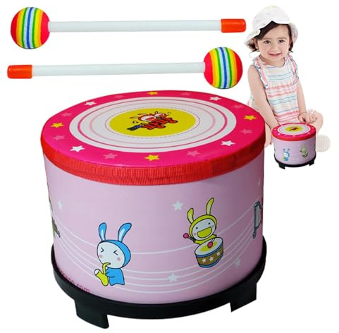Rhythm Drum, tambour à main pour - DRUM MUSICAL MUSICAL MUSICAL POUR MUSICAL,Performance Pro, Instrument d'éducation à la musique créative pour les spectacles théâtraux 'maternelle,