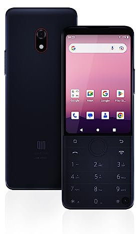 QIN Android12 Smartphone QinF22Pro 4G Telefono Cellulare Sbloccato, 4+64GB/Fotocamera 2MP+8MP, Piccolo Smartphone Nero di Base con Whatsapp per Lavoro, Famiglia