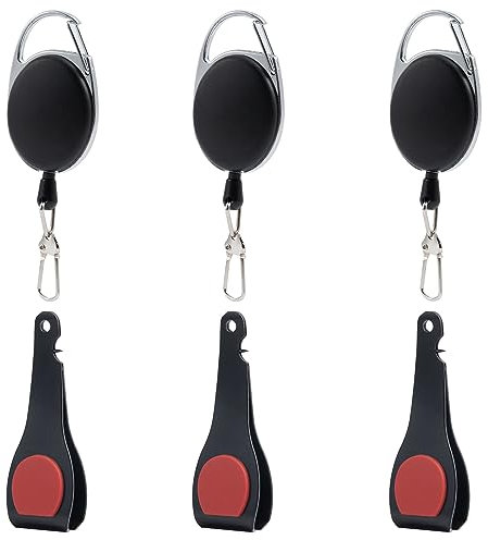 Goture 3-teiliges Fliegenfischen-Werkzeug-Set beinhaltet Angelschnurschneider Zinger Retractor Combo, 420 Angelscheren für Angler