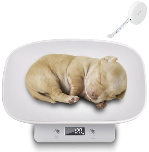 Balance numérique pour petits animaux de compagnie : Nizirioo Petite balance pour animaux de compagnie Balance bébé Balance d'alimentation Grammes et onces 15 kg avec précision ± 1 gramme Bol amovible