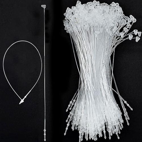 Hayaww 1000 Stück Transparent Loop Pins Sicherheitsfäden Für Etiketten Loop Pins Ein Preisschild Anbringen Schlaufe Preisschild Verschluss Für Kleidung,Schuhe Und Andere Produktetiketten