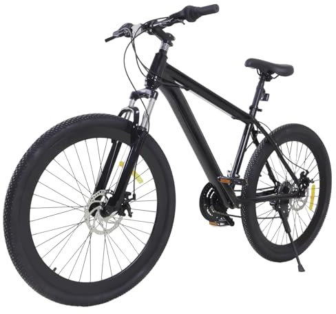 Akuoyiexemye 26 Zoll MTB Pro Mountainbike 21 Gang, Hochleistungs-Doppelscheibenbremsen & Federweg-System, All-Terrain Fahrrad mit Sicherheitsreflektoren & Leichtbaurahmen