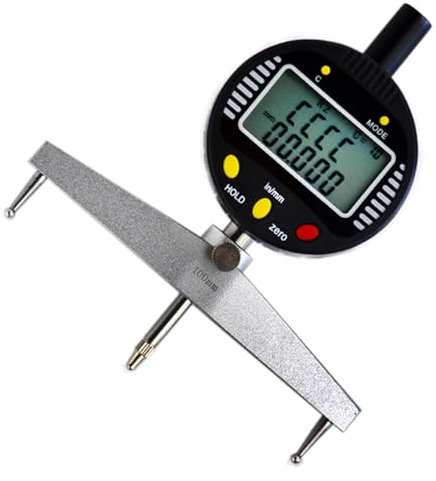 KHZKHC Hochpräzises Digitales Radiusmessgerät, Großes Digitales Radiusmessgerät Außen, Mit 10 Mm / 20 Mm / 30 Mm / 60 Mm / 100 Mm Austauschbarer Messbacke