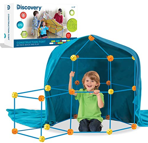 Discovery Toy Construction Set - STEM Building Toys, Gifts for Boys and Girls - 69 Pieces Fort for Kids