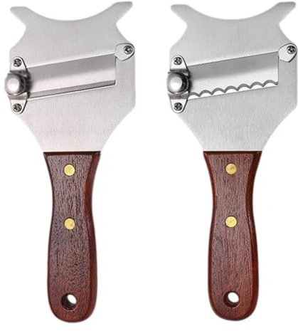 Paquete De 2 Cortadores De Trufa, Cuchillo Para Trufa De Acero Inoxidable, Cuchillo De Espesor Ajustable, Rebanador, Herramientas De Cocina