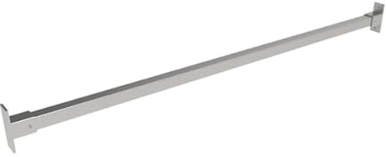 Barra anticaduta di sicurezza - acciaio INOX 316L - misure da 800 a 1200 mm. - per finestre e davanzali - resistente - alta qualità - dimaccessori.com.ITALY (Ancoraggio Centrale, mm. 800)