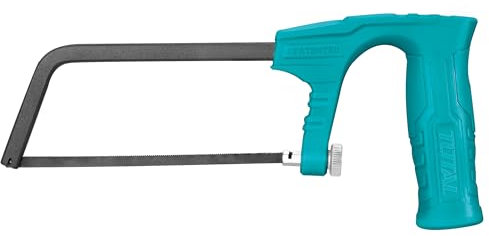 TOTAL - Mini Arco de Sierra | Longitud de 150 mm | Herramienta para Cortar Madera y Plástico | Ideal Para Trabajos de Fontanería y Carpintería | Incluye Hoja de Sierra