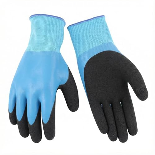 Guantes con aislamiento eléctrico de goma para equipos de 400 V, agarre sin deslizamiento con muñeca elástica, ideal para electricistas y linieros