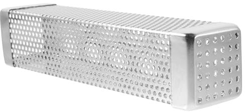 HIAKDOFT Grill Smoker Box Acier Inoxydable Boîte à Fumée pour Chips De Accessoire De Barbecue Résistant Aux Hautes Températures pour Viandes Et Légumes pour Fêtes Et Anniversaires