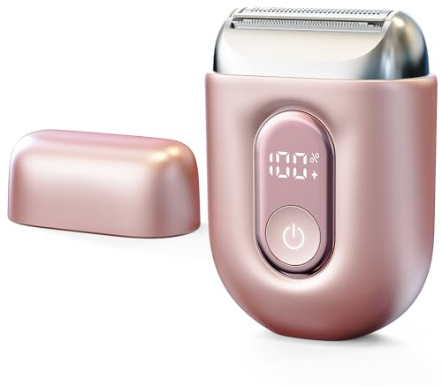 Ladies Razors, Lady Shavers for Women, Facial Hair Remover for Women –Full Body Groomers for Face Legs Underarms Arms Bikini Line, IPX7 Waterproof, Portable Compact, LED Display
