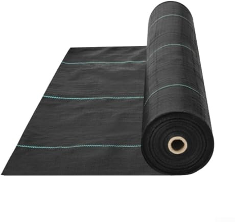 Tissu barrière de contrôle de l'herbe, pour un contrôle efficace de l'herbe, du jardin, des parterres de fleurs, aménagement paysager (90,7 g) 0,8 x 30,5 m