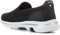 Skechers Go Walk 5, Zapatillas sin Cordones Mujer, Black Textile White Trim, 41 EU