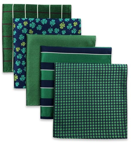 Shlax&Wing 5 Pieces Assorted Fazzoletto da uomo Fazzoletto Set