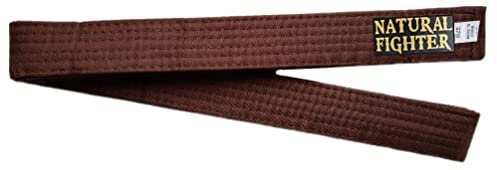 mmasport Cintura Karate Judo Aikido Taekwondo Belt per Arti Marziali in Cotone Basic (Marrone, 260.00)