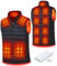 Heated Vest with Battery Pack Unisex Warming Heating Clothes with 3 Heating Levels 13 Heated Zones Electric Heated Vest(XL)