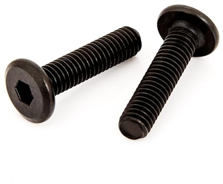 10 PCS Bed Frame Screws and Bolts, Baby Bed Crib Screws, Flat Head Socket Head Screws Countersunk Bolts, Office Chair Screws, Bolts Hardware Kit for Furniture Bunk Chair Table Desk M6 x 15mm