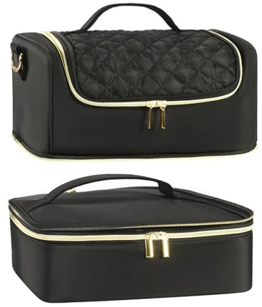 Custodia per trasporto smalto, Custodia organizer per smalto | Borsa organizer per supporto per forniture per unghie | Custodia professionale per strumenti per nail art con manici per viaggi all'apert