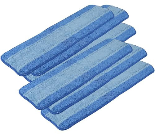 Cpolebev Paquete de 6 Almohadillas de Limpieza de Microfibra para Trapeador en Aerosol Premium