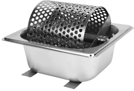 Tixiyu Rodillo DE Mantequilla DE Mantequilla DE Mantequilla DE Acero Inoxidable 304 APROBACIÓN DE y Lavavajillas con Diseño Perforado para Hamburguesas Pan Bbq Grill Pliddle Camping