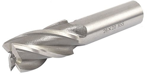 Aexit 26mm Fräsdurchmesser, gerader Schaft, 4 Schneiden, Schaftfräser (1bbd323f821a4e13d74e648165519cff)