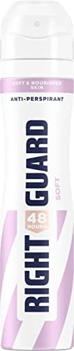 Right Guard Women's Deodorant Soft, 48 Hour High Performance Anti-Perspirant Aerosol Spray, No White Residue, Alcohol Free, Dermologically Tested 250ml