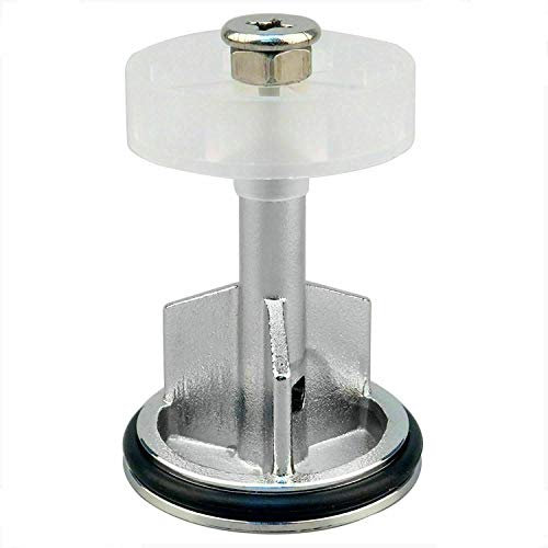 ABRUS® - Heavy Duty Chrome Plated 40mm Pop Up Basin Waste Sink Push Button Click Clack Plug Slotted Bathroom