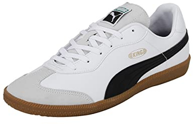 PUMA Unisex King 21 It Fußballschuhe, Puma White Puma Black Gum, 38.5 EU