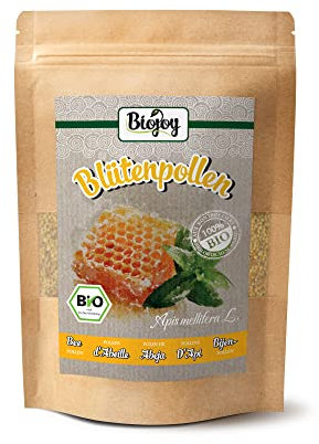 Biojoy Polen de Abeja Ecológico (250 g), puro y natural, sin aditivos