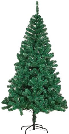 Arbres de Noël artificiels Vert - Dimensions 90-240 cm - Arbre de Noël feuillu - Support PVC (120 cm - 184 branches)
