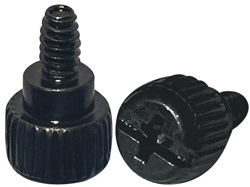 30 tornillos para caja de PC, tornillos de mariposa para caja de computadora para fijación (negro)