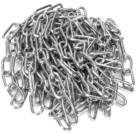 NAMYEUT Catena in acciaio inox, 10 m x 3 mm, saldata, catena in acciaio inox, catena a maglie corte, per fai da te, catena girevole, asciugatura della biancheria