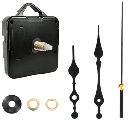 Mecanismo Movimiento Reloj Cuarzo silencioso, manijas Reloj, Kit Completo con Lancette, Mecanismo de Relojpara DIY Reparación de Reloj Reemplazo de Piezas