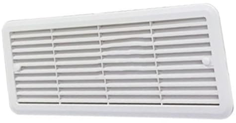 Bianco Nero 62445480 Griglia di montaggio dello sfiato del frigorifero 483x186mm Copertura di ventilazione in ABS for frigorifero for roulotte, camper, camper